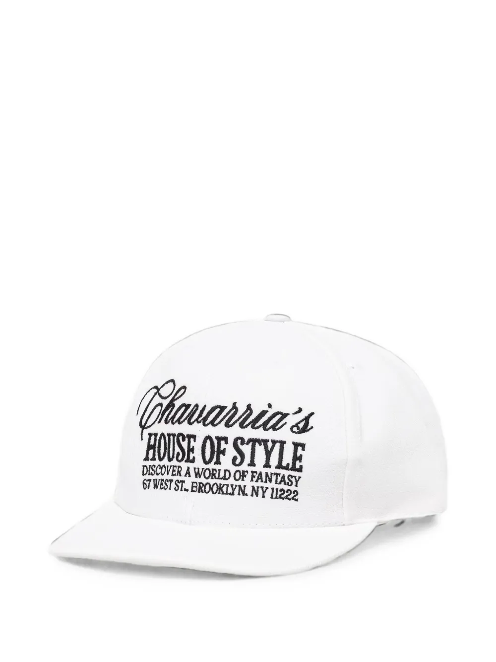 Willy Chavarria logo-embroidered cap · One Size