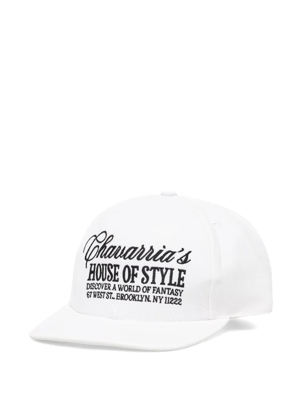 Willy Chavarria logo-embroidered cap