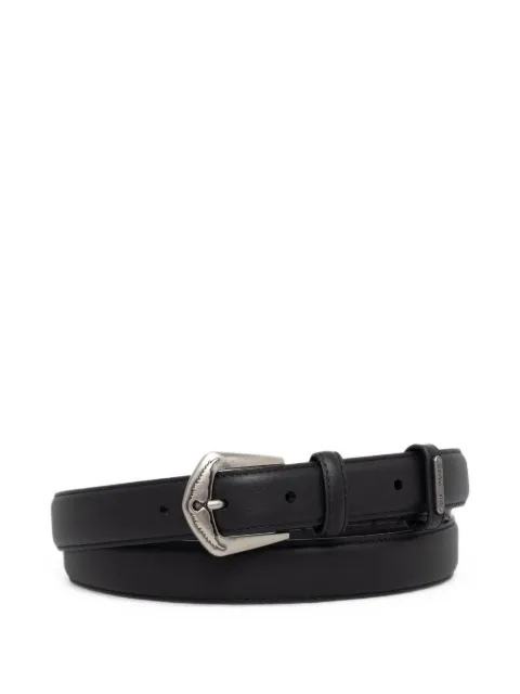 Zadig&Voltaire logo-embroidered leather belt