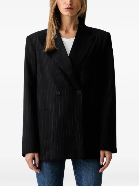 VICOLO pinstripe double-breasted blazer