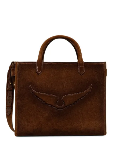 Zadig&Voltaire Bolsa tote de camurça com patch Wings