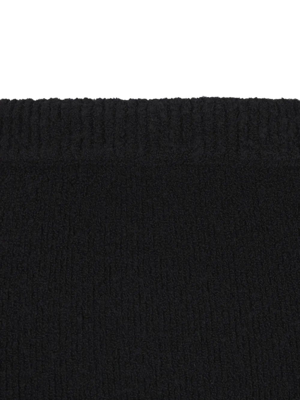 LOEWE Asymmetrische mini-rok met franje Zwart