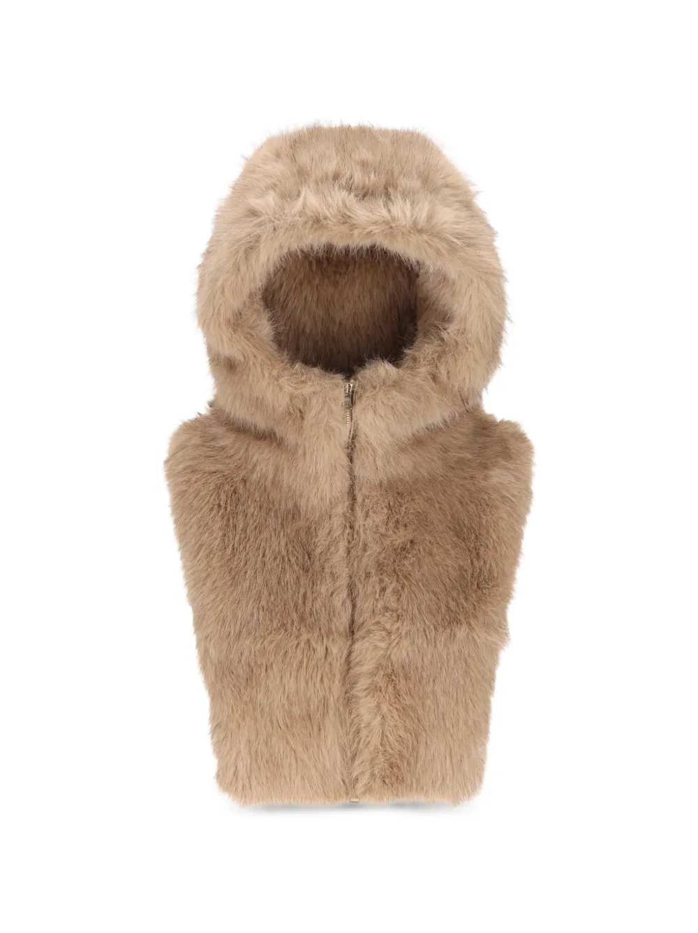 Herno faux-fur zip-up balaclava - Toni neutri
