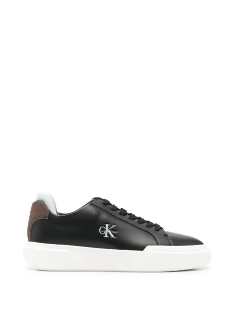 Calvin Klein Chunky Cupsole logo-plaque leather sneakers