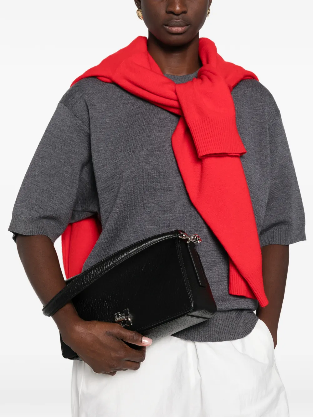 Hogan Shopper met logoplakkaat Zwart