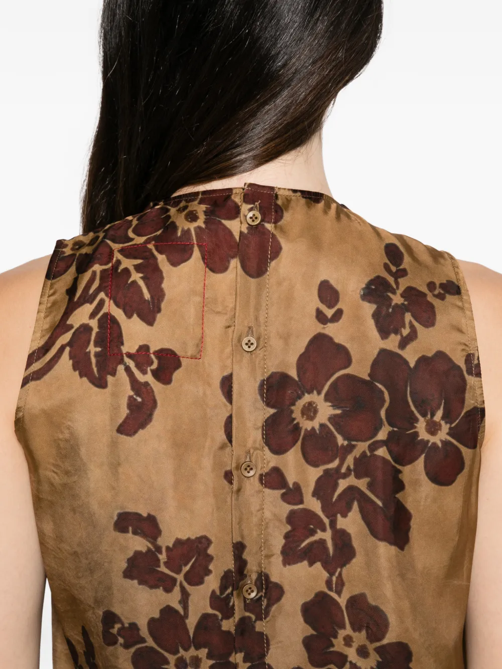 Uma Wang Gedrapeerde blouse Bruin