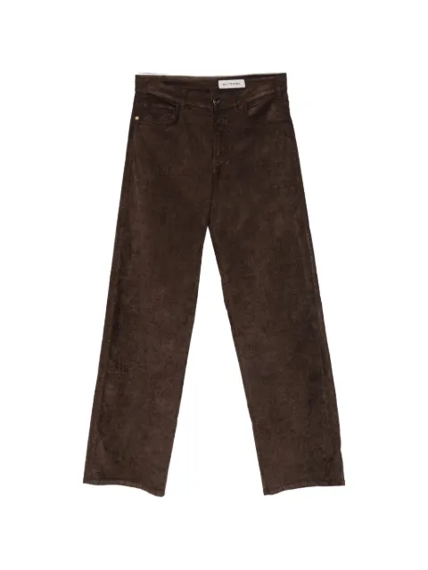 White Sand corduroy straight-leg trousers