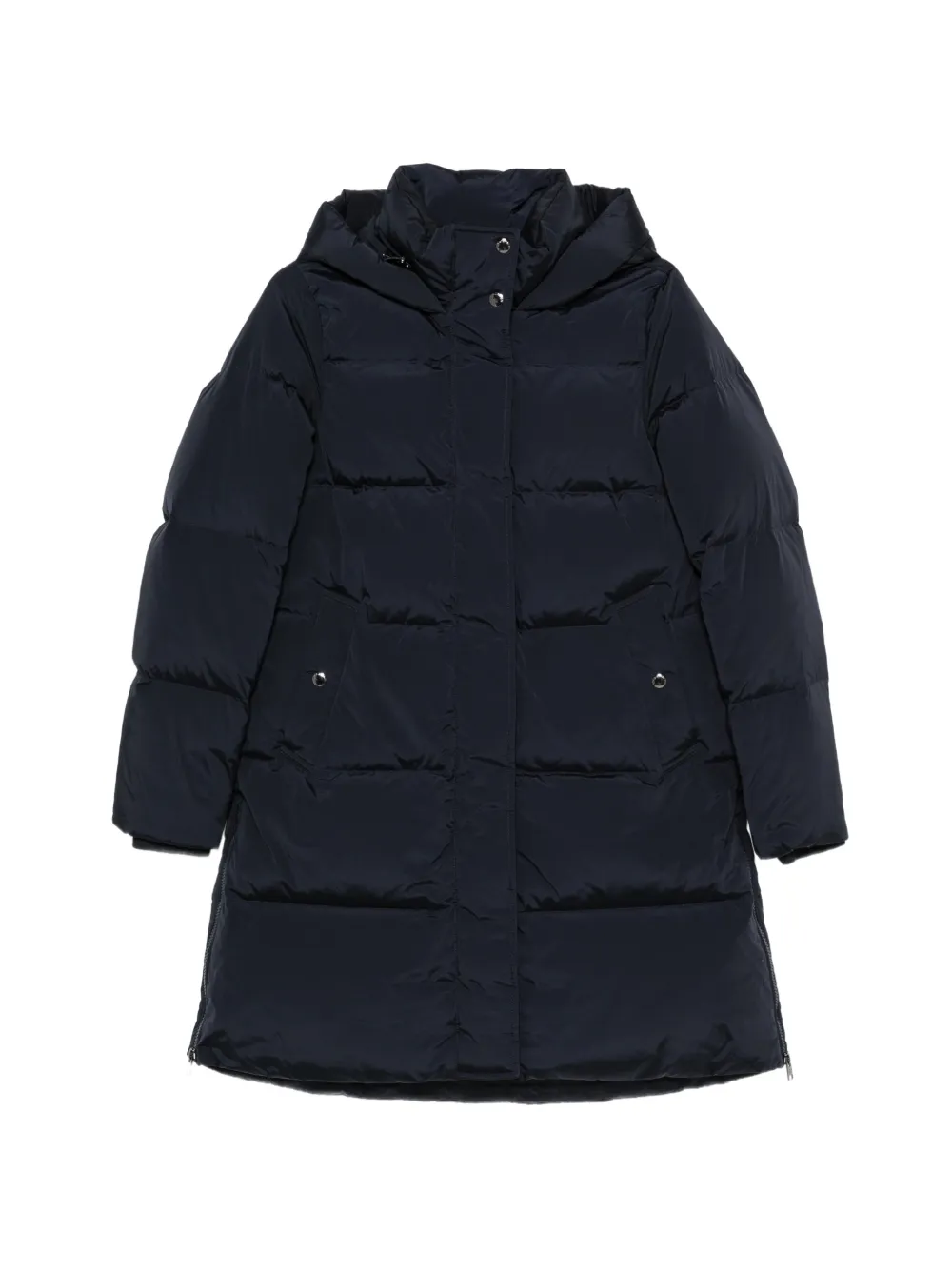 Woolrich hooded quilted coat - Bleu