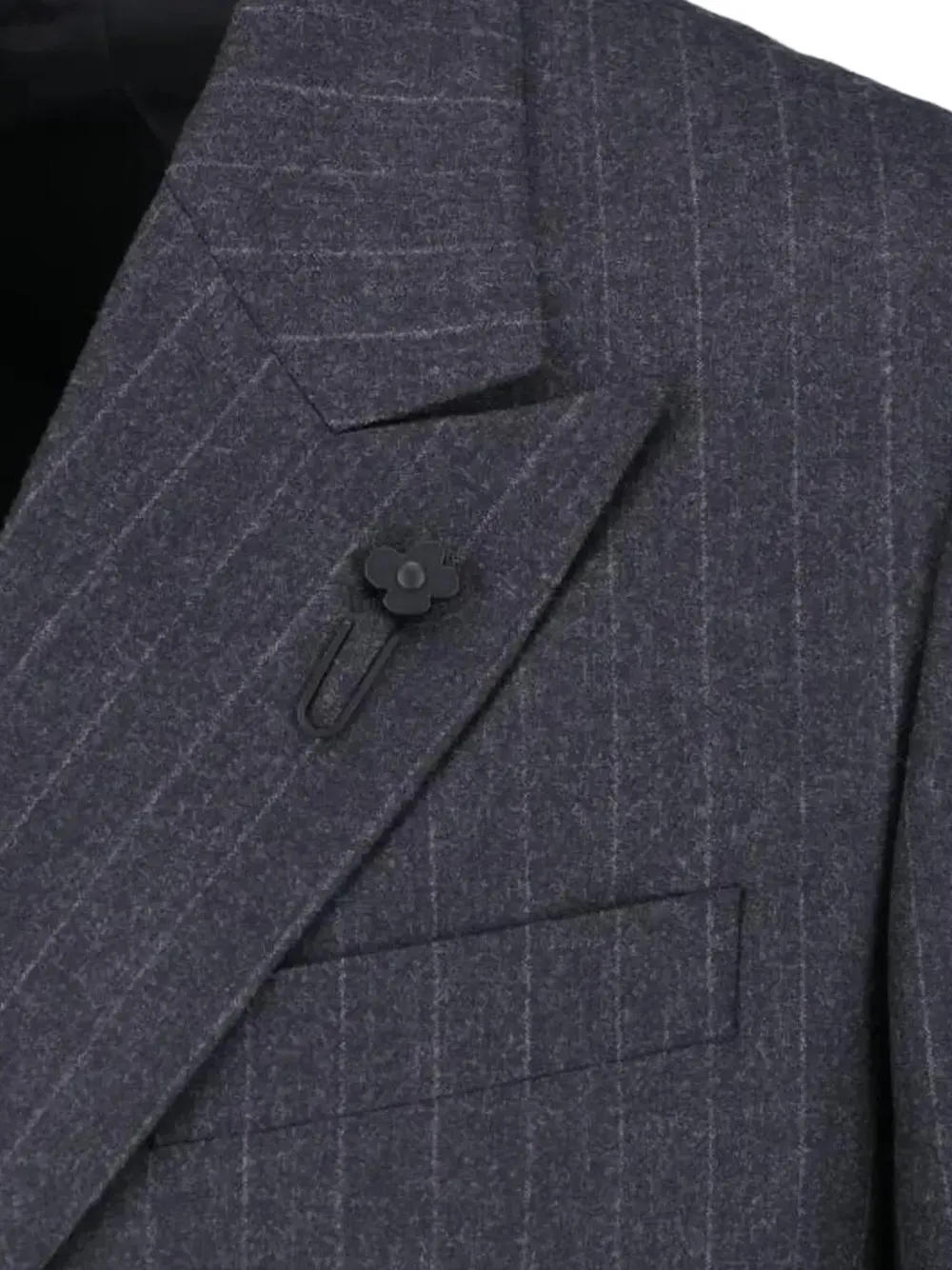 Lardini double-breasted pinstripe suit Grijs