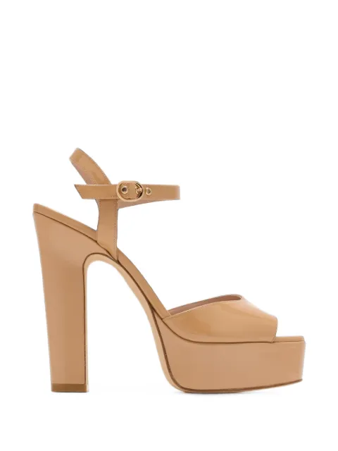 Stuart Weitzman Reade patent-leather platform sandals
