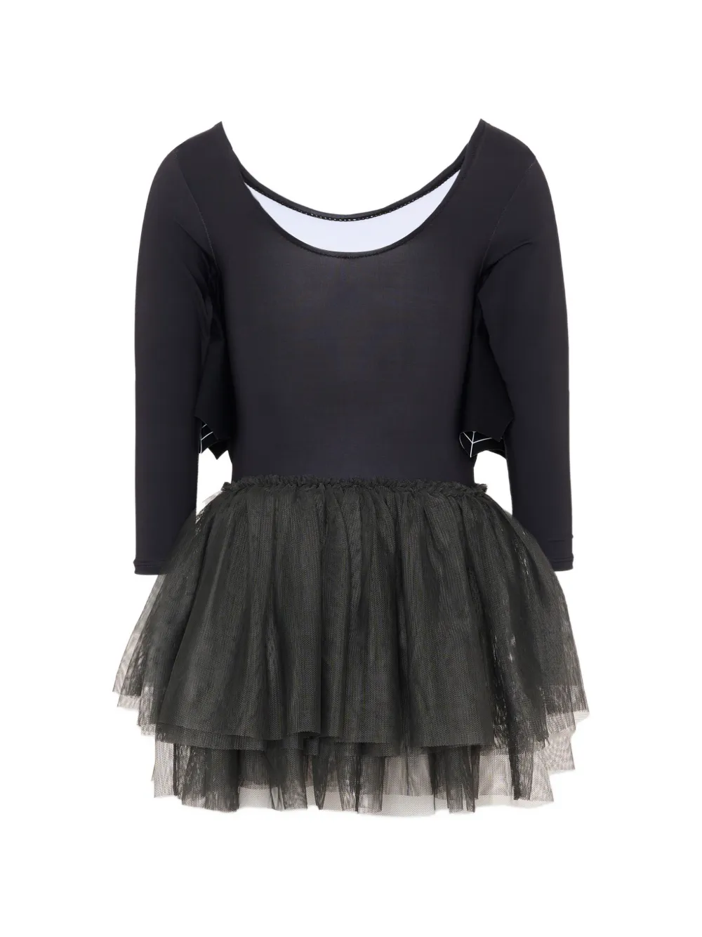 Stella McCartney Kids tulle-skirted spider-print dress - Nero