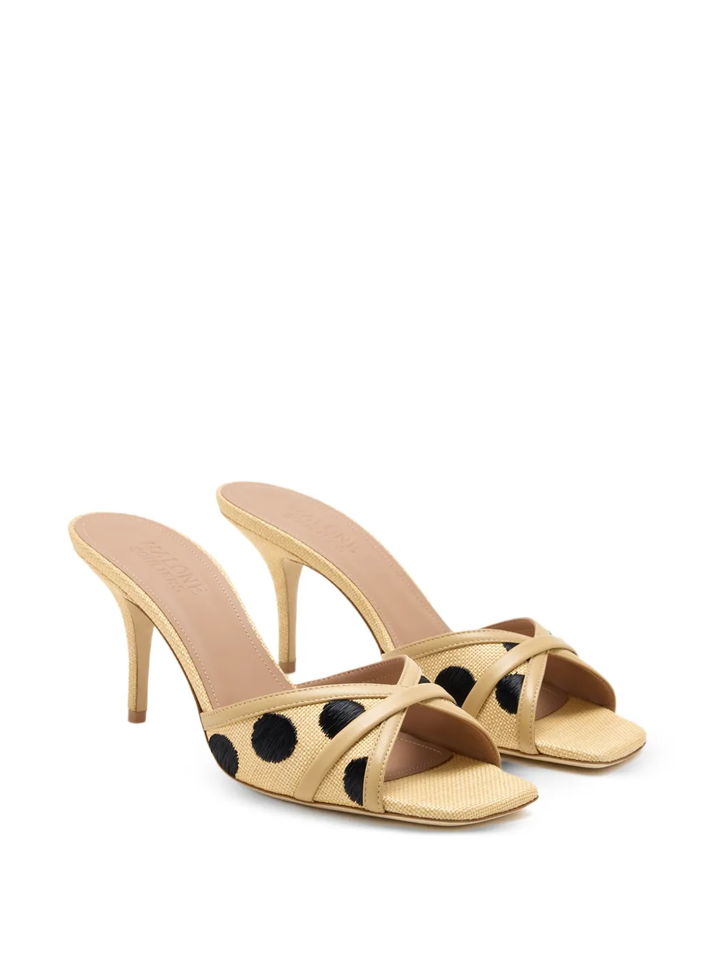 Malone Souliers Perla polka-dot sandals Beige