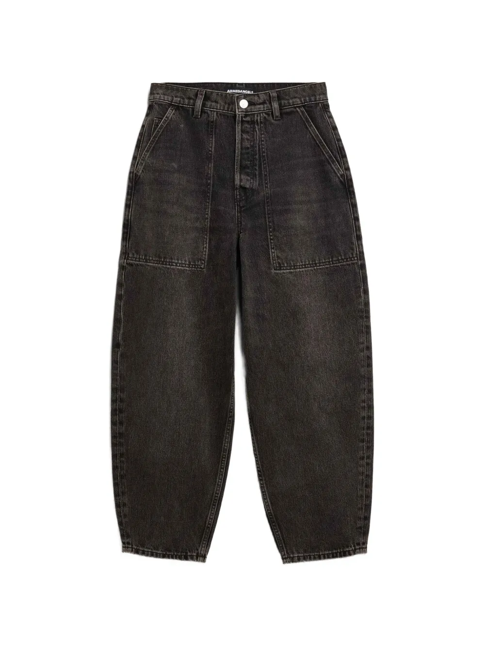ARMEDANGELS Baarly worker ankle-length tapered jeans - Grigio