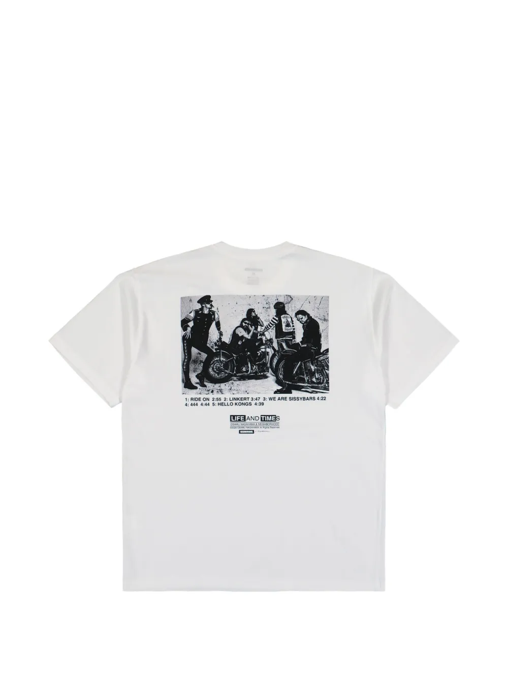 Neighborhood T-shirt met grafische print Wit