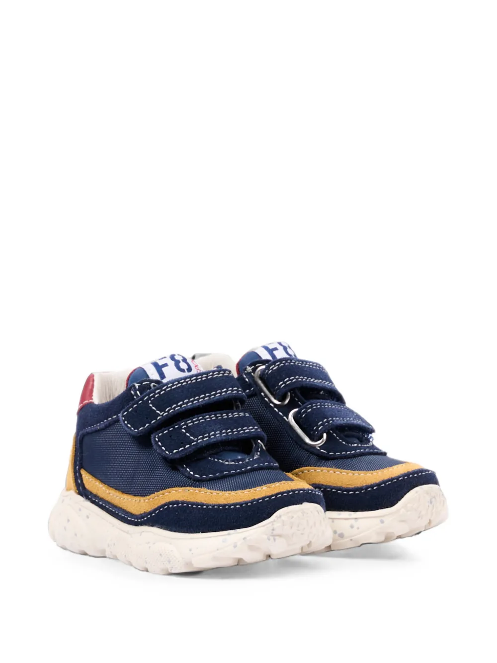 Falcotto Amantea 2 VL. suede-panelled touch-strap sneakers - Blu