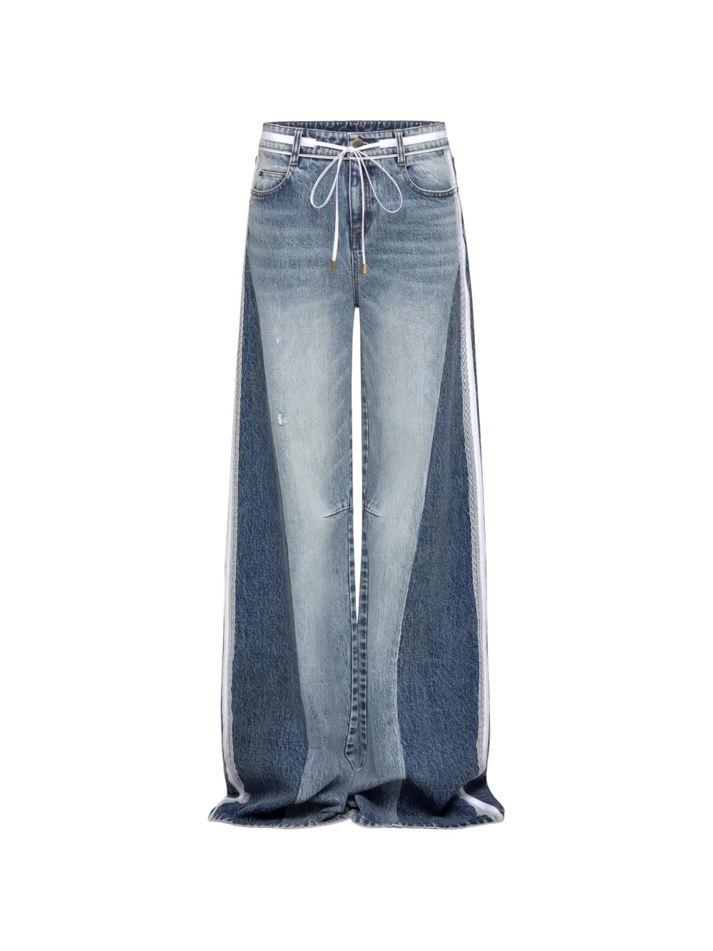 Hellessy Tay jeans met trekkoord en vlakken Blauw