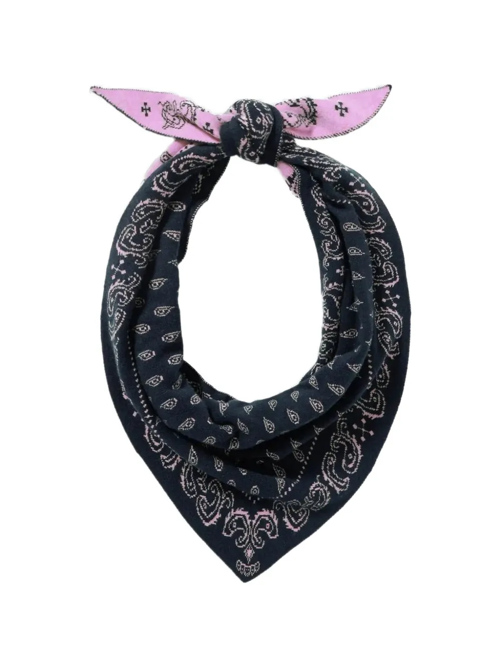 Guest In Residence The Wild Rag Paisley-print Reversible Bandana Scarf In Pink
