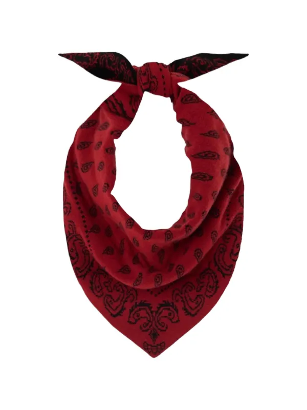 Guest In Residence The Wild Rag Paisley-print Knitted Scarf in Red