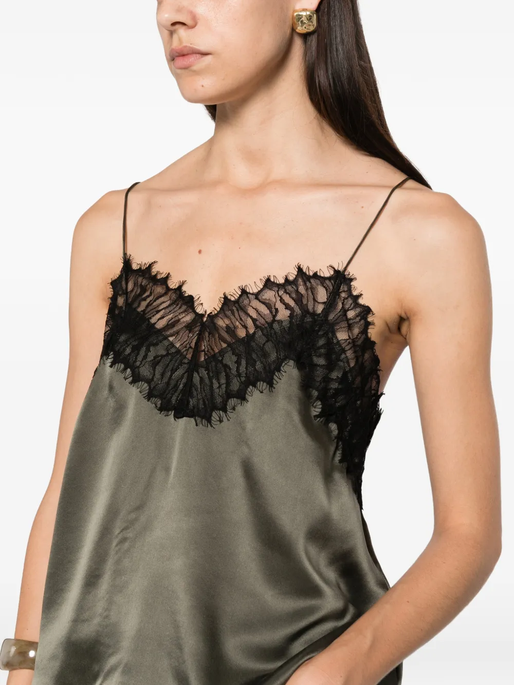 IRO Top met kant Groen
