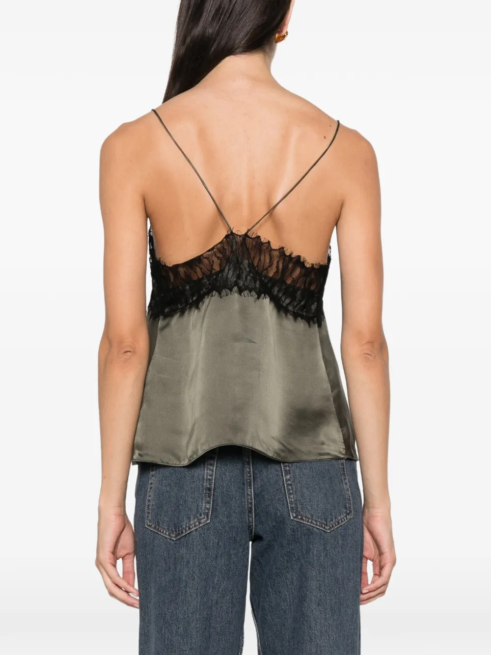 IRO Top met kant Groen