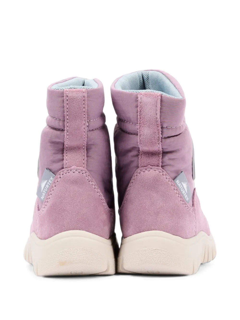 NATURINO quilted panelled boots Roze