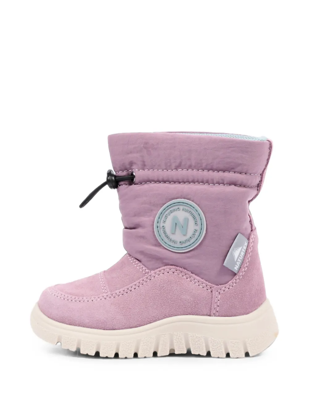 NATURINO quilted panelled boots Roze
