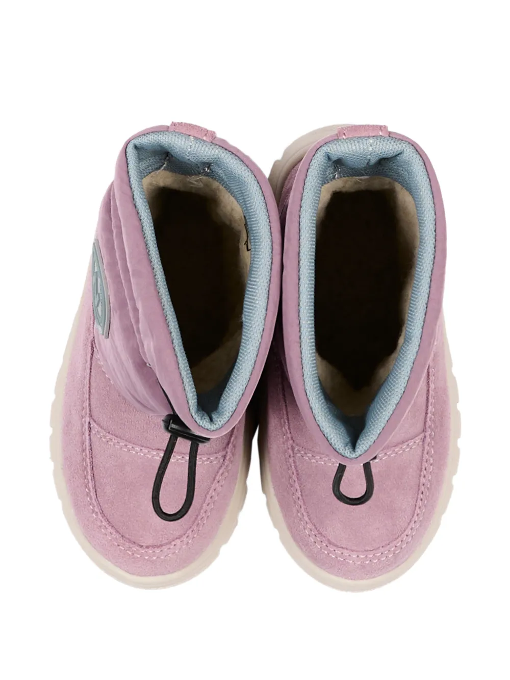 NATURINO quilted panelled boots Roze