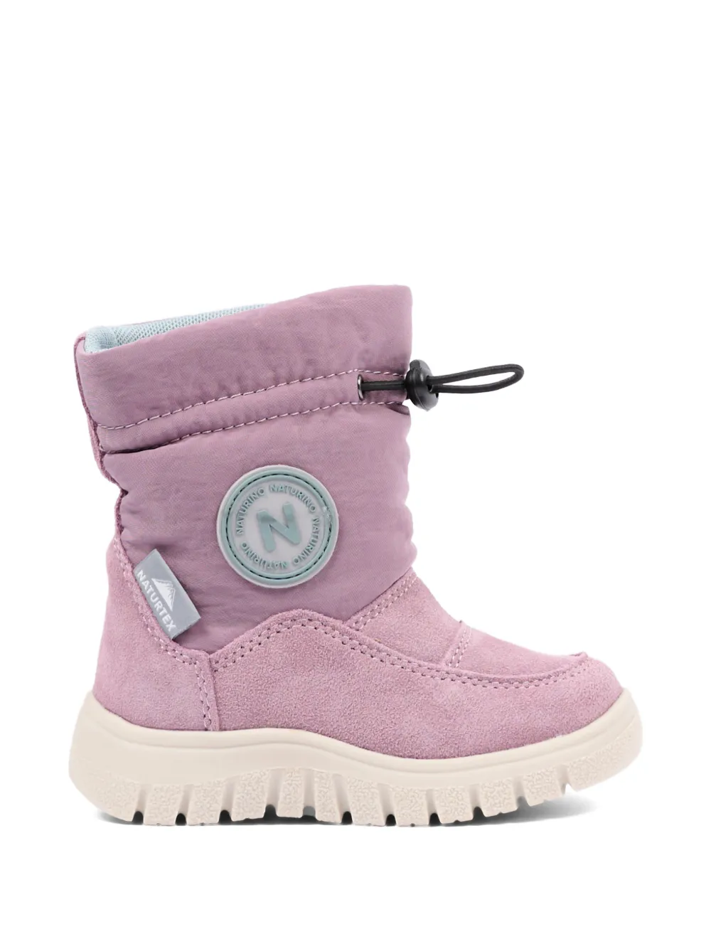 NATURINO quilted panelled boots Roze