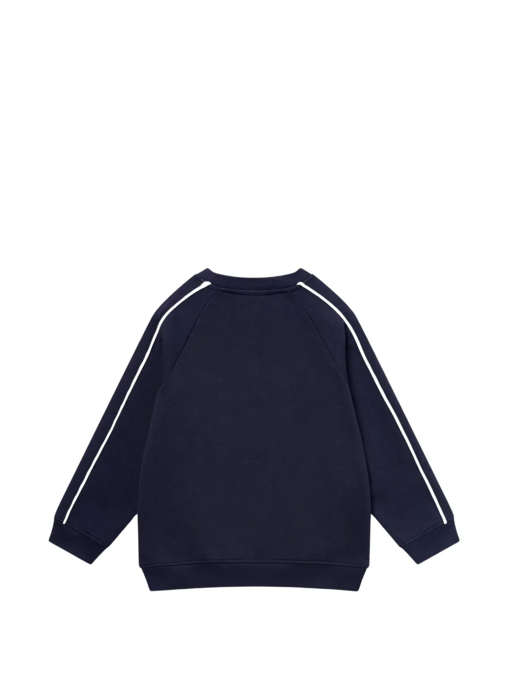 Stella McCartney Kids logo-embroidered raglan-sleeve sweater Blauw