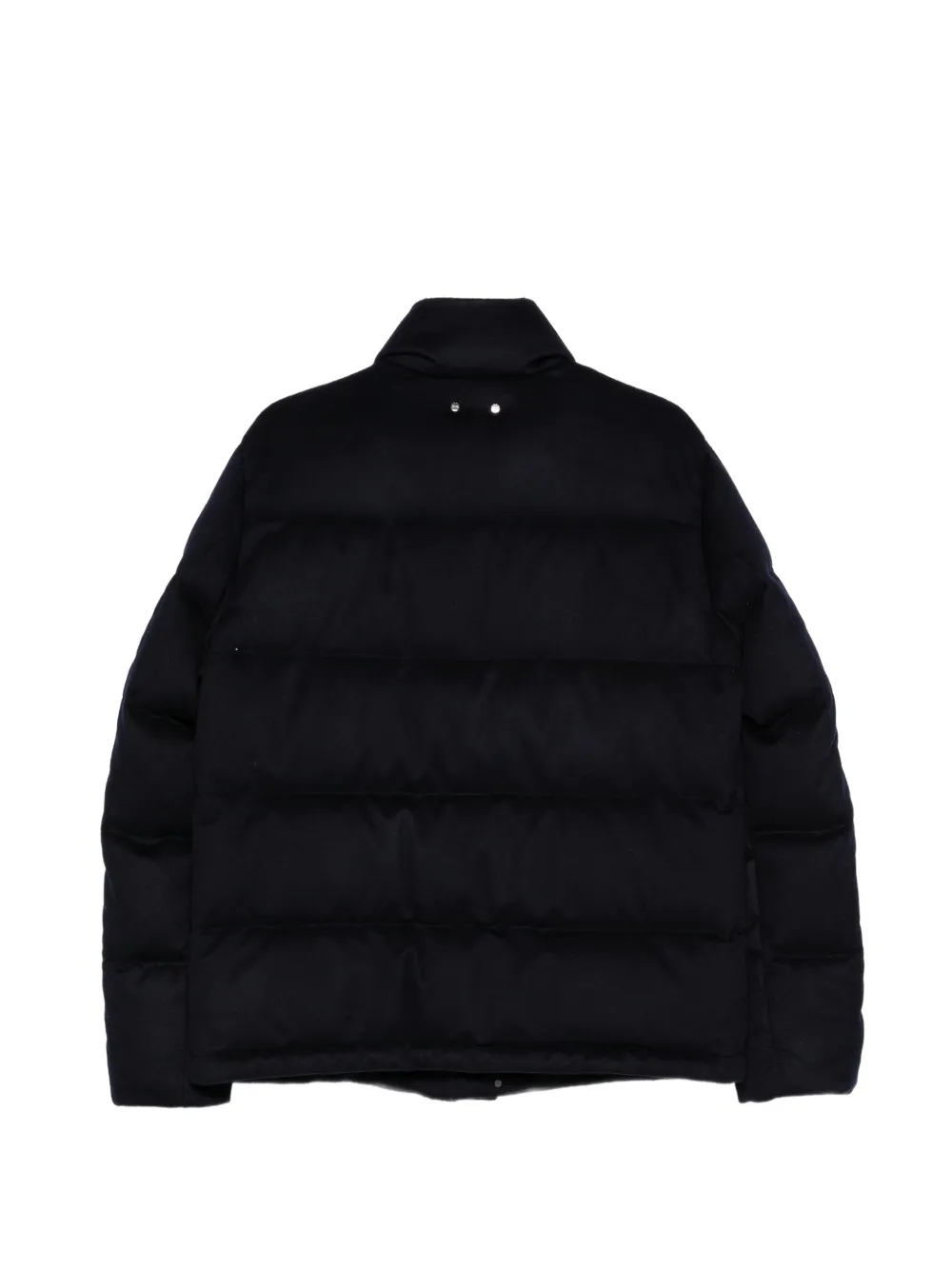 Jacob Cohën padded cashmere coat Blauw