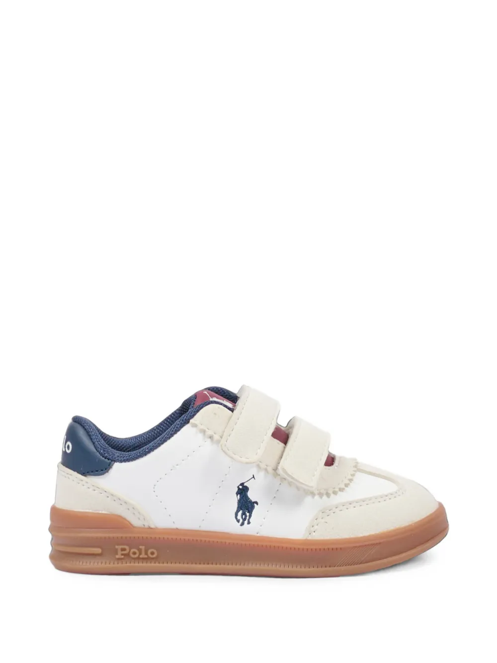 POLO RALPH LAUREN KIDS logo-embroidered sneakers Wit
