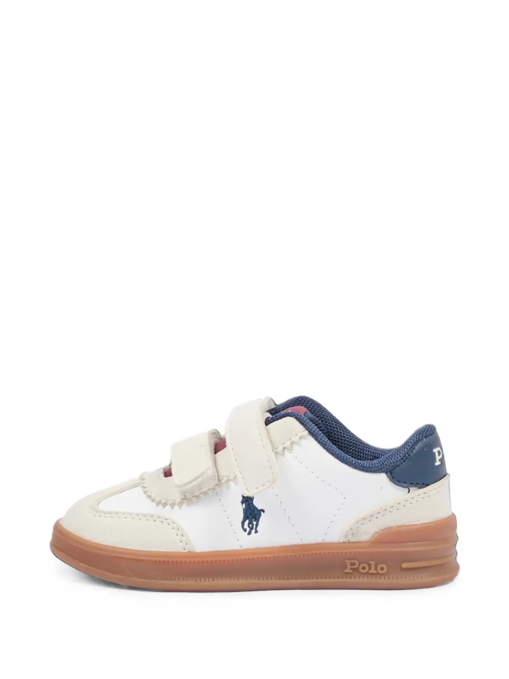 POLO RALPH LAUREN KIDS logo-embroidered sneakers Wit