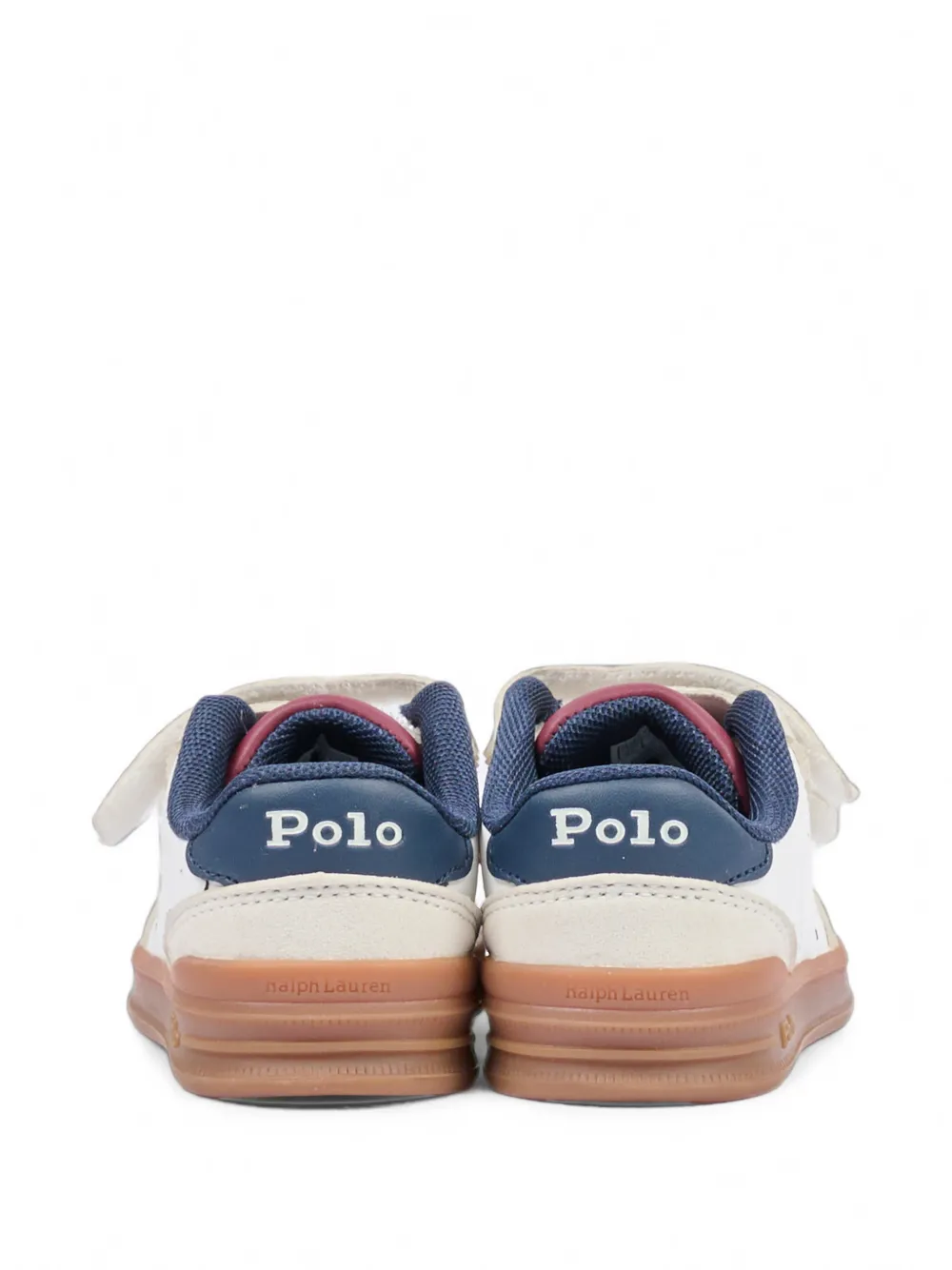 POLO RALPH LAUREN KIDS logo-embroidered sneakers Wit