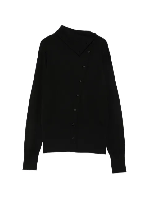 Juun.J Cardigan assimétrico com fechamento por botões