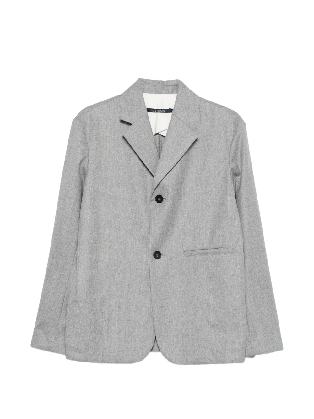 Sofie D'hoore notched-lapel button-up blazer - Grigio