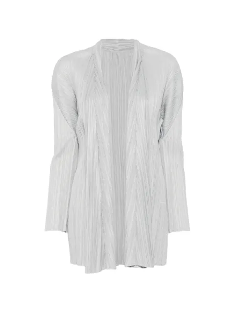 Pleats Please Issey Miyake chaqueta con efecto plisado