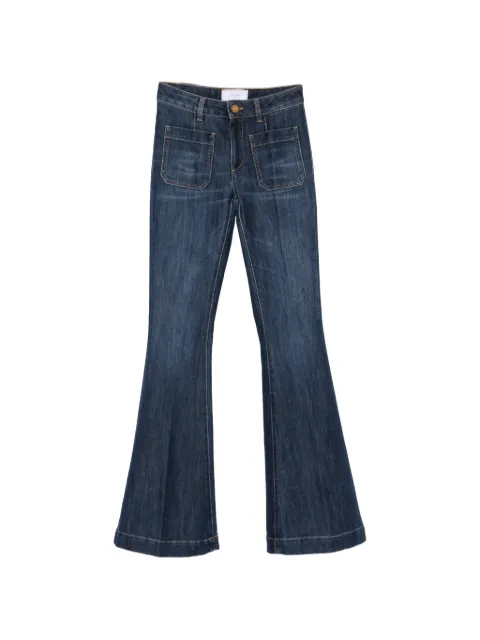 Seafarer logo-embroidered flared jeans