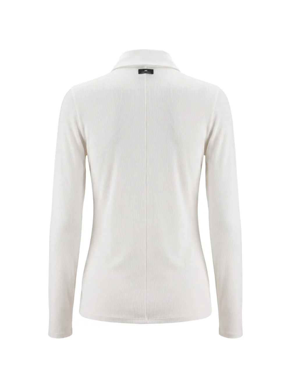 Elisabetta Franchi Ribgebreide polotop Wit