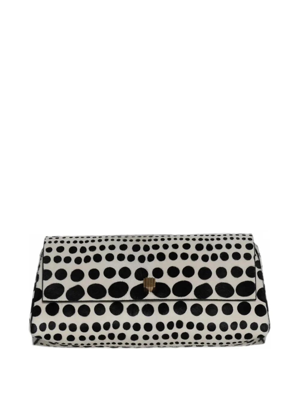 KHAITE Audrey polka-dot clutch bag - Bianco