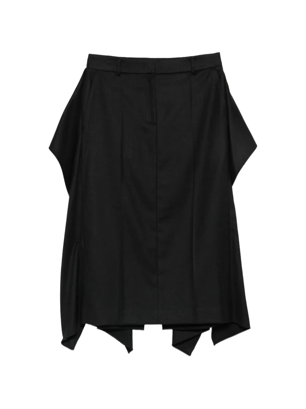 Juun.J draped asymmetric skirt