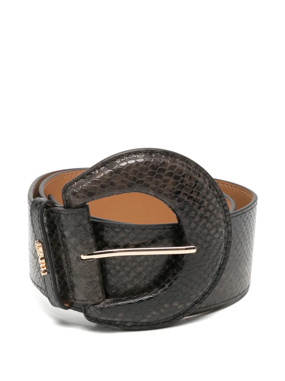 TWINSET snake-effect buckle-fastening belt