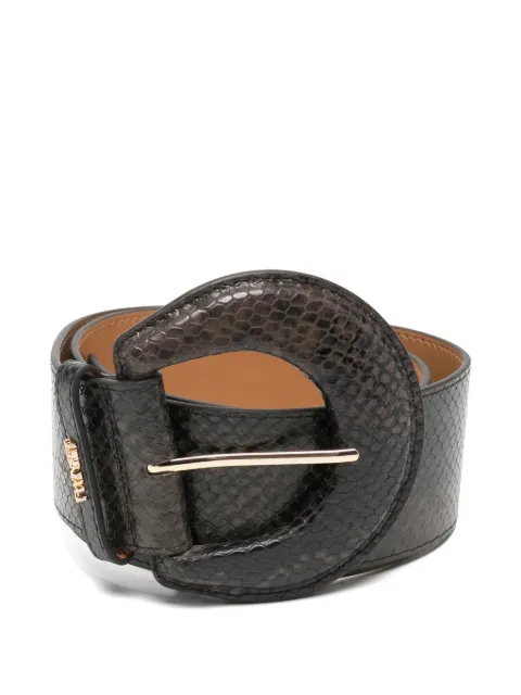 TWINSET ceinture à effet peau de serpent