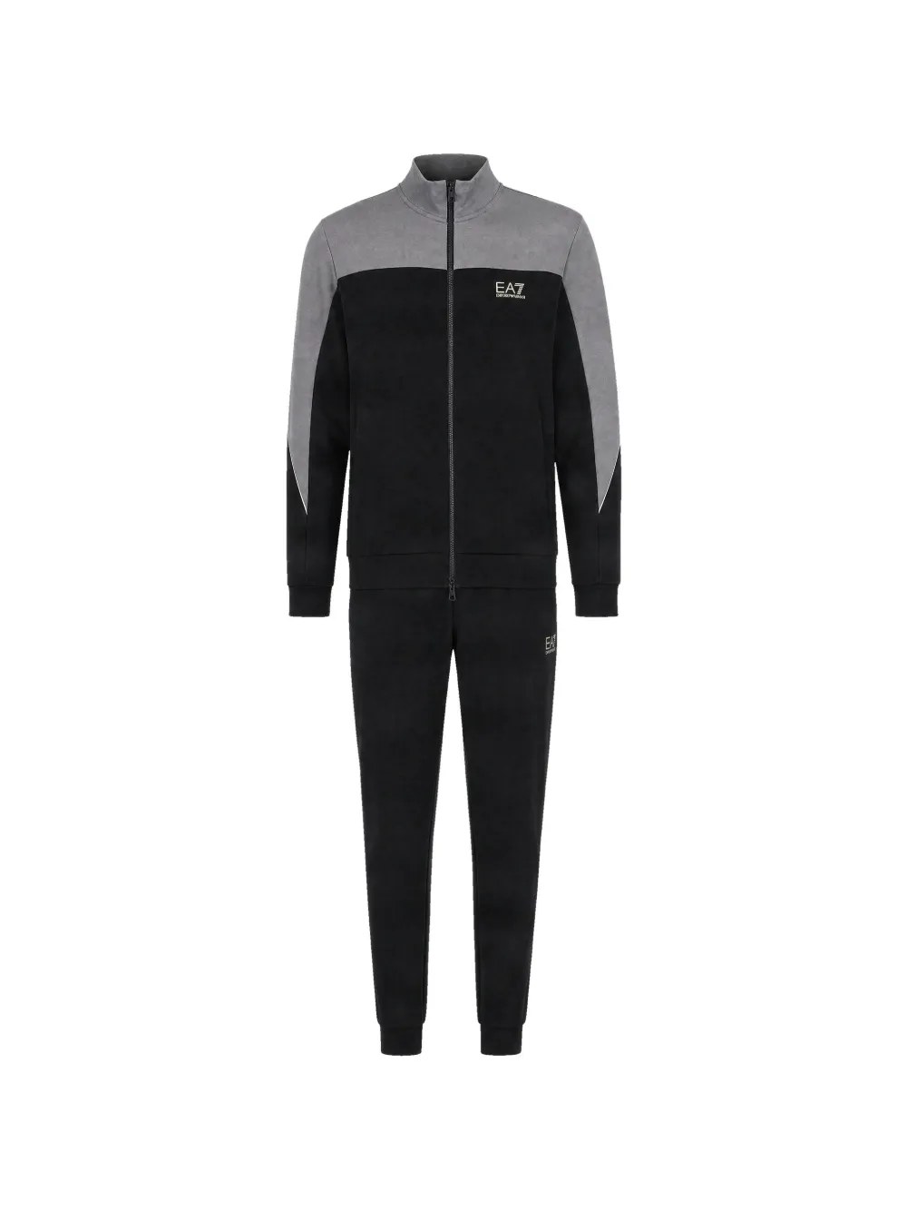 Ea7 Emporio Armani logo-print panelled tracksuit