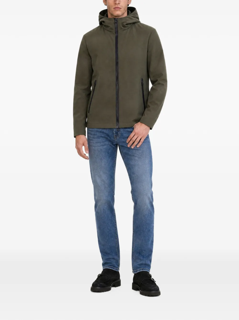 Woolrich Jack met capuchon Groen