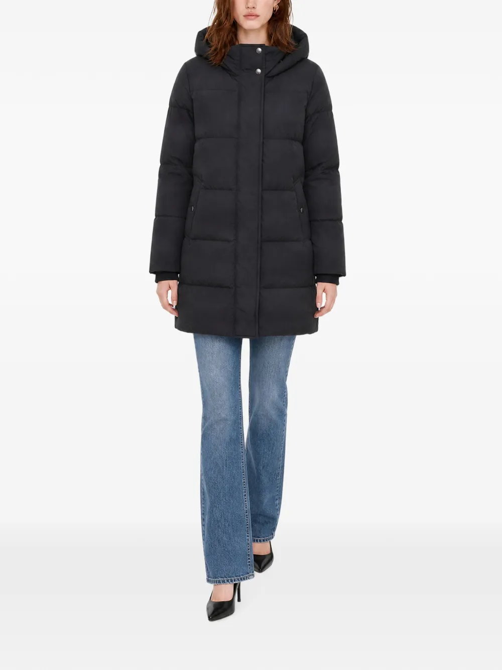Woolrich Gewatteerd jack met capuchon Zwart