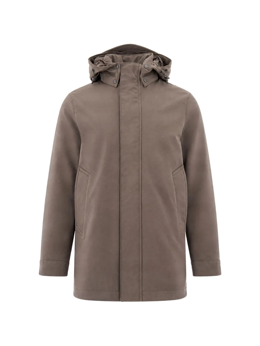 Woolrich hooded padded coat - Marrone