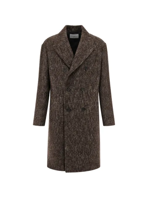 Paolo Pecora double-breasted tweed coat