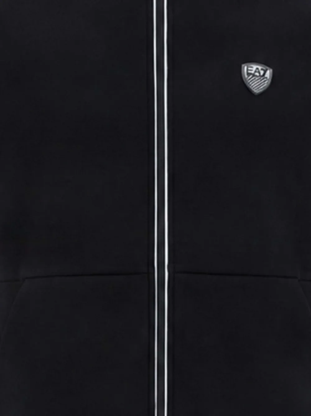 Ea7 Emporio Armani Trainingspak met logopatch Zwart