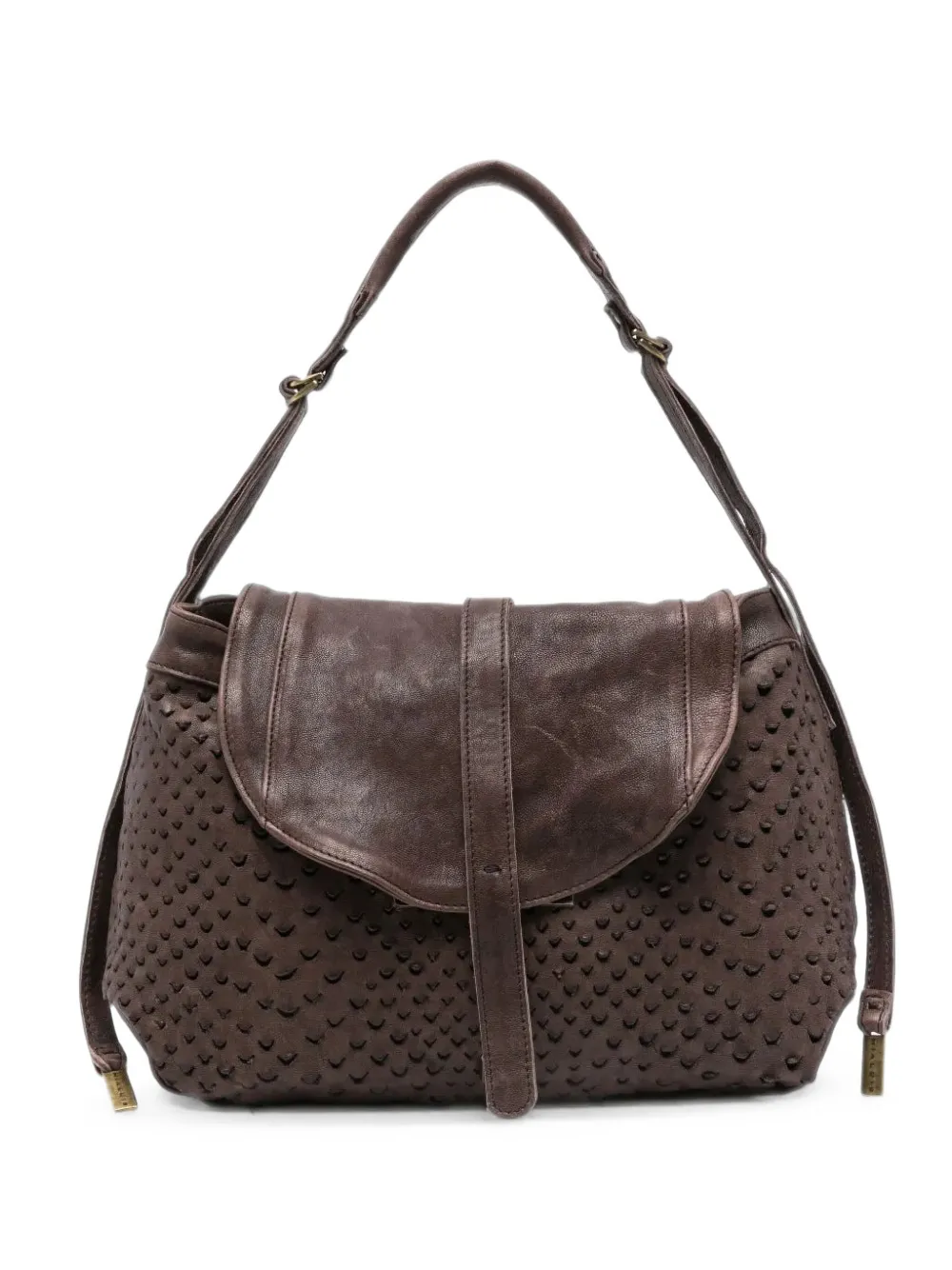 Mialuis Do Taipan leather shoulder bag - Marrone
