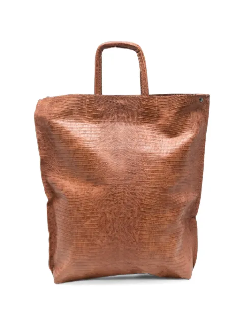 un te' da matti large Sporta tejus-effect leather tote bag